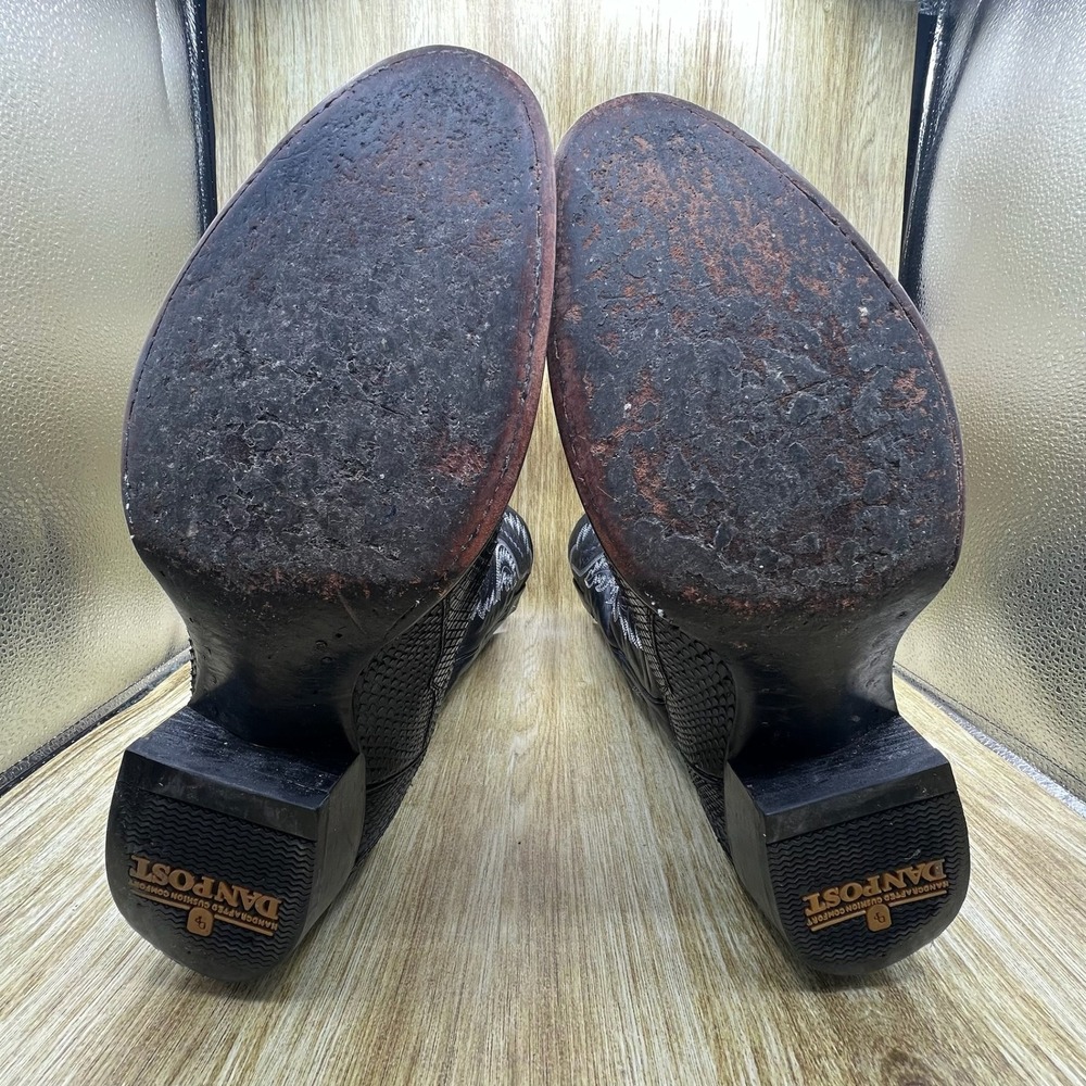 Dan Post Exotic Python Boots Men's Size 11 Ew Bla… - image 8